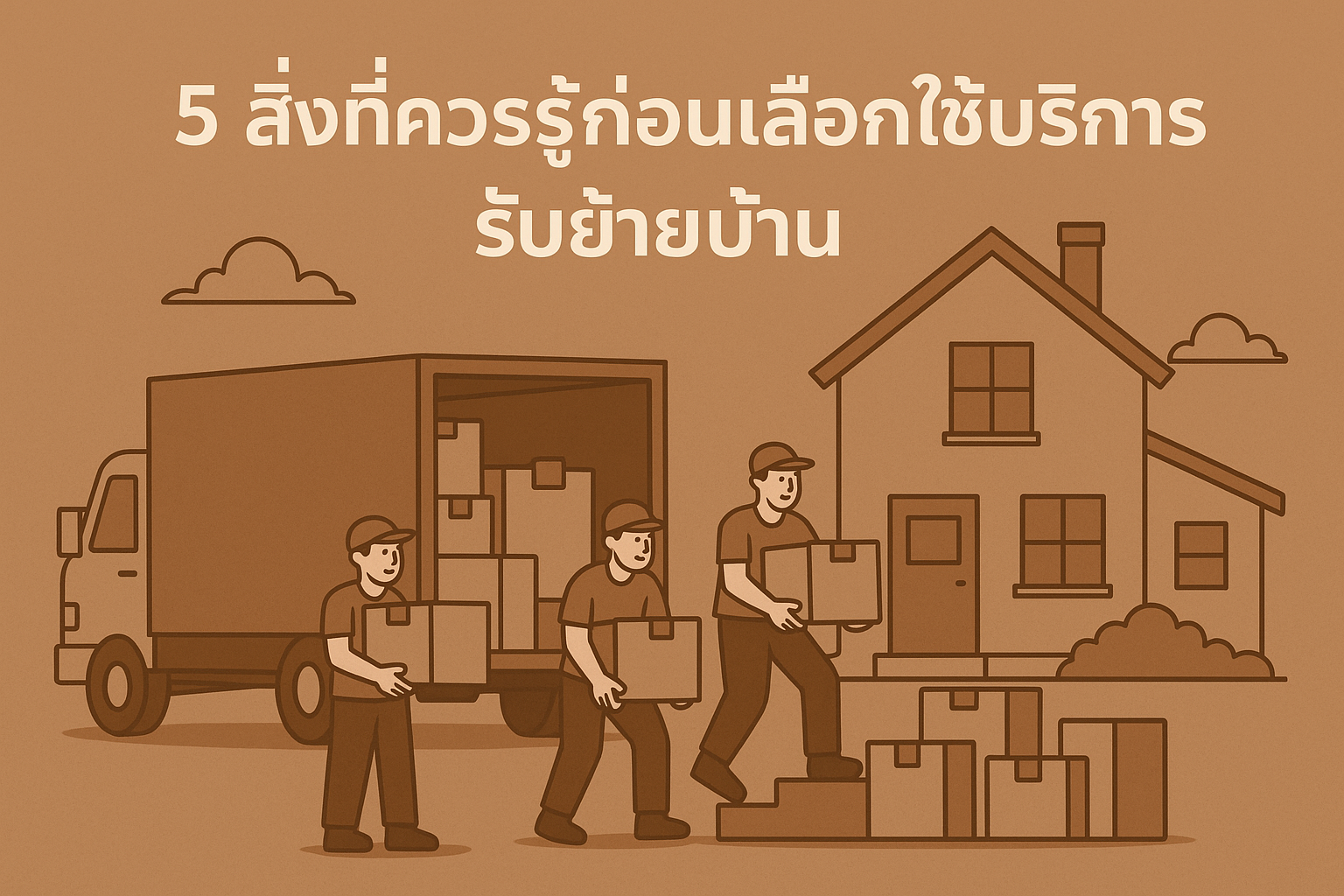 5 สิ่งที่ควรรู้ก่อนเลือกใช้บริการรับย้ายบ้าน